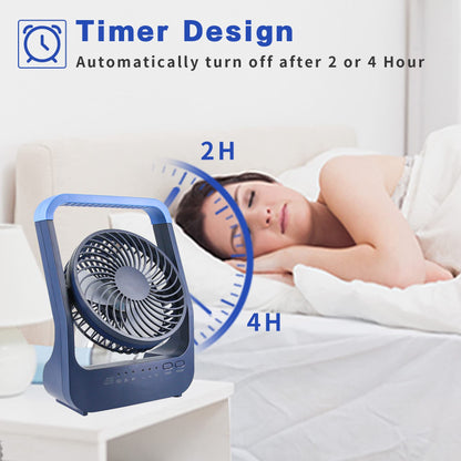 USB Desk Fan 20000mAh Mini Fan, Small and Quiet with 3 speeds, 180° rotation, up to 200 hours of runtime. Easy to carry for office, home, and outdoor use.