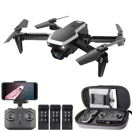 PRO RC Drone with Camera 4K Mini Drone Dual Camera Foldable Quadcopter with Flight Path Function Headless Mode 3D Flight Auto Hover One Key Start Landing One Key Return for Kids