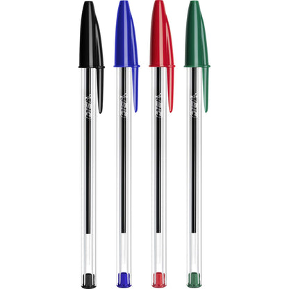 BIC Ballpoint Pen Set Cristal Original, in Blue, Line width 0.4 mm, 100 pack, Perfect for the office, home office, or school.