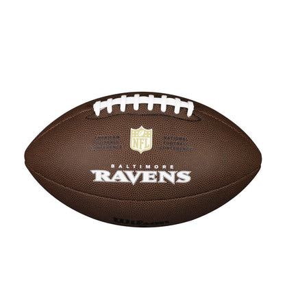 Wilson American Football NFL TEAM LOGO, Official Size, Composite Leather, Baltimore Ravens