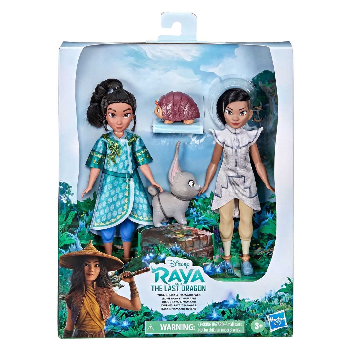 Hasbro Disney Princess Raya and the Last Dragon Young Raya and Namaari Fashion Dolls 2-Pack, Fashion Doll Outfits, Toy for Kids Ages 3 and Up, Multicolor, F11935L0
