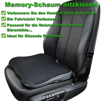 FOUNDCOOL memory foam wedge cushion for cars, ergonomic seat cushion car driver seat booster seat cushion car front seats seat cushions car seat office chair wheelchair