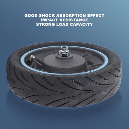BuyWeek Electric Scooter Front Wheel for MAX G30D, Explosion-proof Front Wheel Tire Non-slip Electric Scooter Front Wheel Vacuum Tire Replacement.