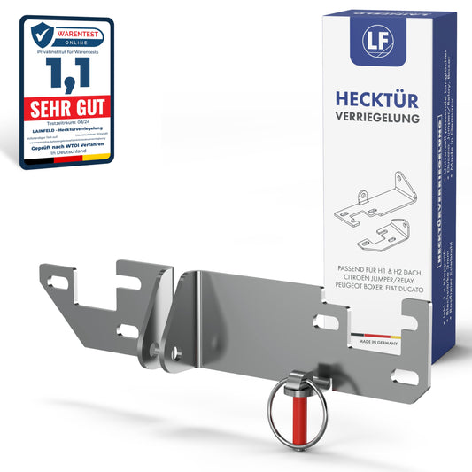 LAINFELD rear door lock | rear door anti-theft protection H1/H2 roof for e.g. FIAT Ducato, Citroen Jumper | Camping motorhome accessories | door security