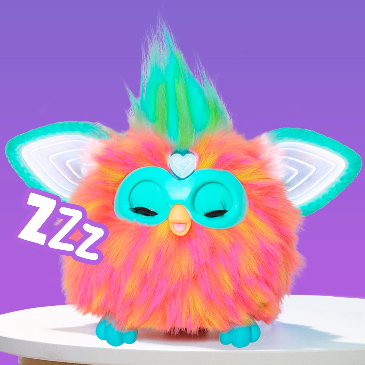 Furby Coral Interactive Plush Toy - Speaks German, responds to voice, dances & lights up - 5 game modes, 600+ reactions - With accessories - Electronic toy for ages 6 and up.