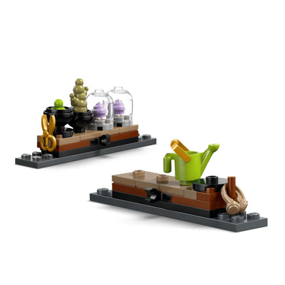 LEGO Harry Potter Hogwarts Castle Herbology Class - playset with Neville Longbottom, Hermione Granger, Professor Sprout, 3 Mandrakes, and greenhouse - gift for kids aged 8 and up - 76445