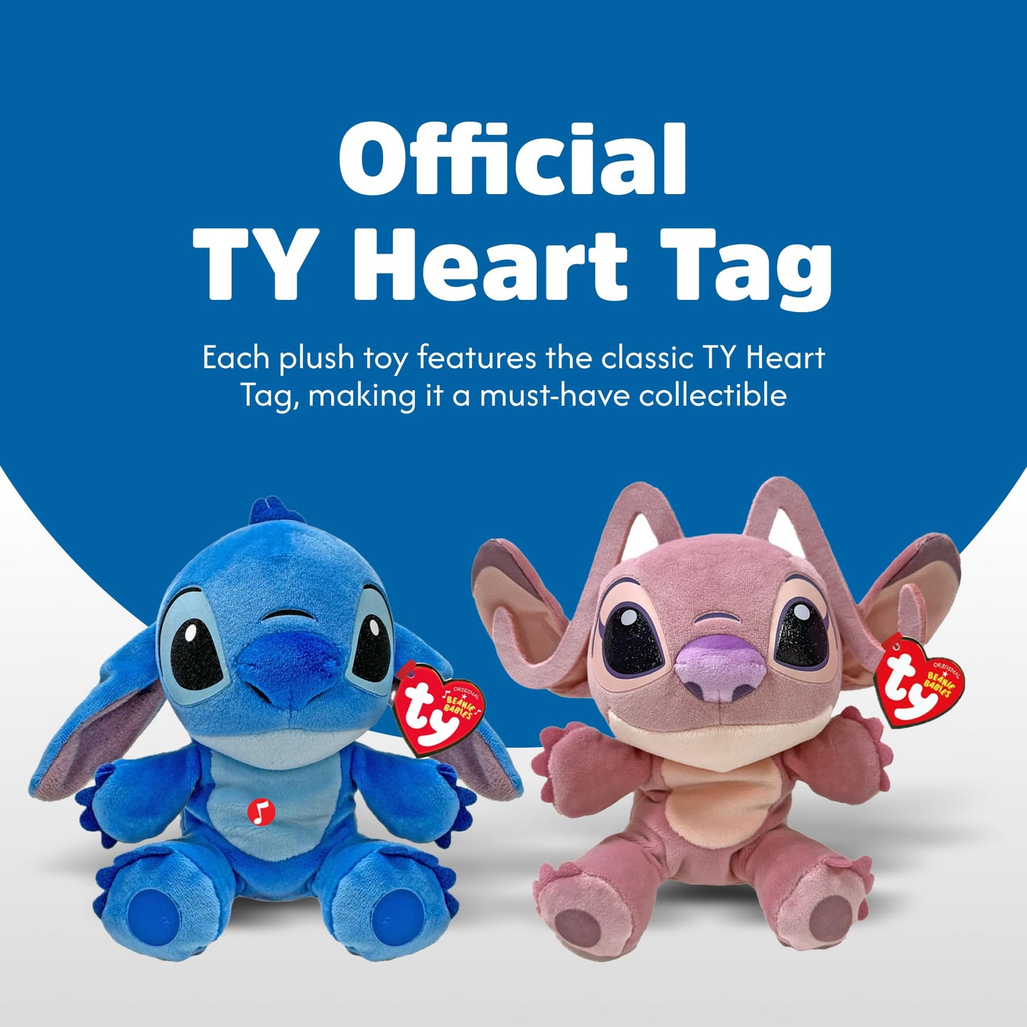 TY Stitch Beanie Babies set of 2 - Stitch and Angel 15CM - Known from the movie, Soft plush toy for kids, Collectible and cuddly toy for children.
