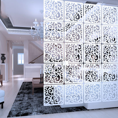Y-Step Hanging Room Divider, Room Divider, Hanging Panel for Home, Hotel, Office, Bar, Decoration, 12 Pieces Pattern C