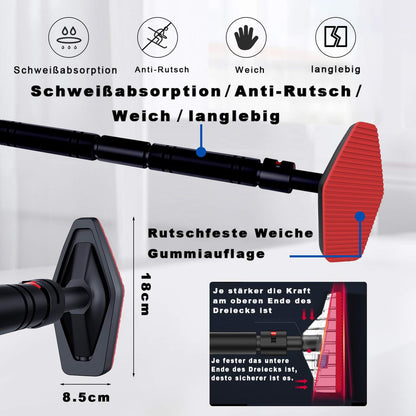 Bzavor pull-up bar for door frame 70-100cm set up quickly without screws no slipping pull-up bar with capacity for up to 300kg fitness equipment for home