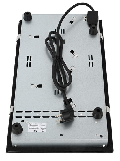 K&H Domino Glass Ceramic Cooktop VC-3002 [2 ZONES] - Hob 2 cooking fields Double - Cooktop 2 plates Independent - Double hotplate Built-in & freestanding - 30CM 3000 Watt - 9 power levels