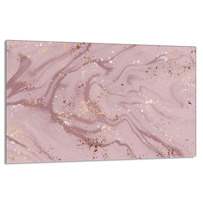 Stove cover 80x52 cm 1-piece ceramic hob cover induction stove protector splash guard glass plate decoration cutting board, marble pink