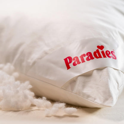 Paradise pillow 80x80 cm with zipper - Softy Top Bio medium with Aloe Vera, medium-firm sleeping pillow, vegan pillow, Öko-Tex 100 Class 1.