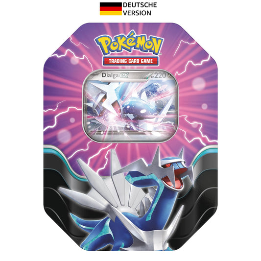 Pokémon Trading Card Game: Tin Box Azure Legends: Dialga-ex (4 booster packs & 1 holographic promo card)
