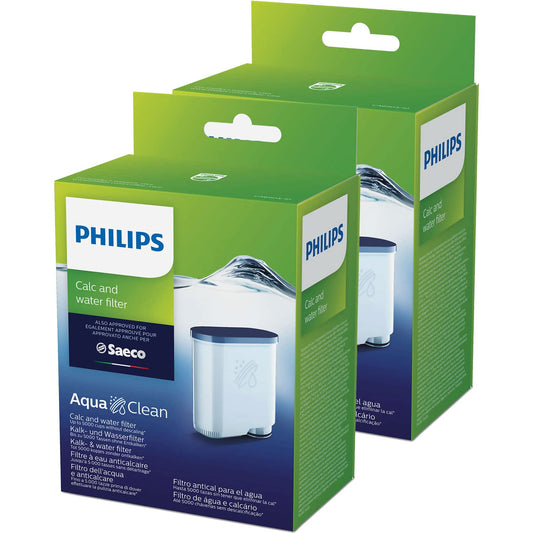 2 x Saeco AquaClean lime and water filter