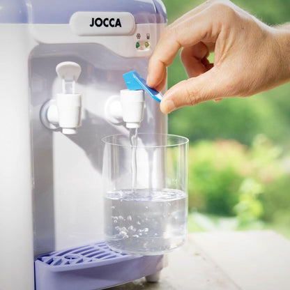 Jocca water dispenser with 7 liter tank, cooling system 10-15°C, BPA-free, White-Purple.