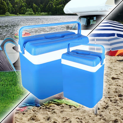 2-piece set cooler 15L & 35L insulated box cooler bag camping thermobox insulated bag Blue