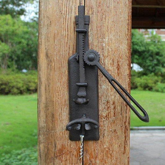 AFUDER Wall Mounted Wine Opener European retro cast iron craftsmanship for home use Corkscrew Kitchen Bar Counter Decoration