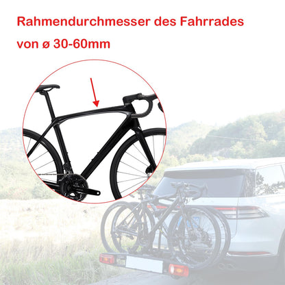 Frame holder, 25cm in length, bike mount bike holder, bike carrier, bike holder mounting clamp for RV, lockable, for U-shaped tube.