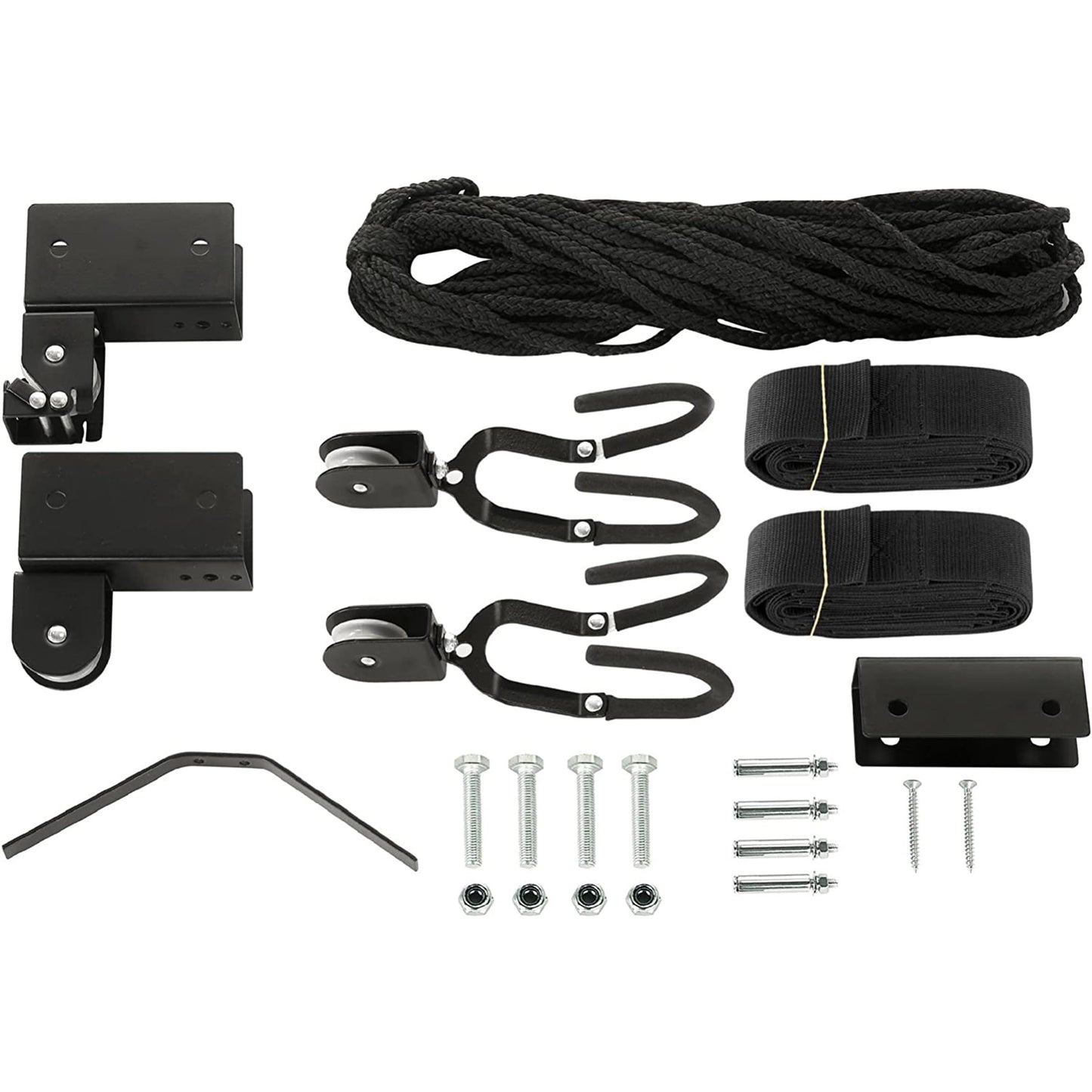 RAD Sportz Unisex Adult Hoist Lift - Pulley System with 56.7 kg Capacity for Kayak, Canoe, Bike or Ladder Storage, Black, Pack of 1