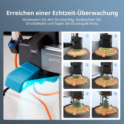 ANYCUBIC 3D printer camera, real-time view, video remote monitoring 3D printer accessory for Viper 3/ Viper 3 Combo and Viper 2 Pro/Plus/Max.