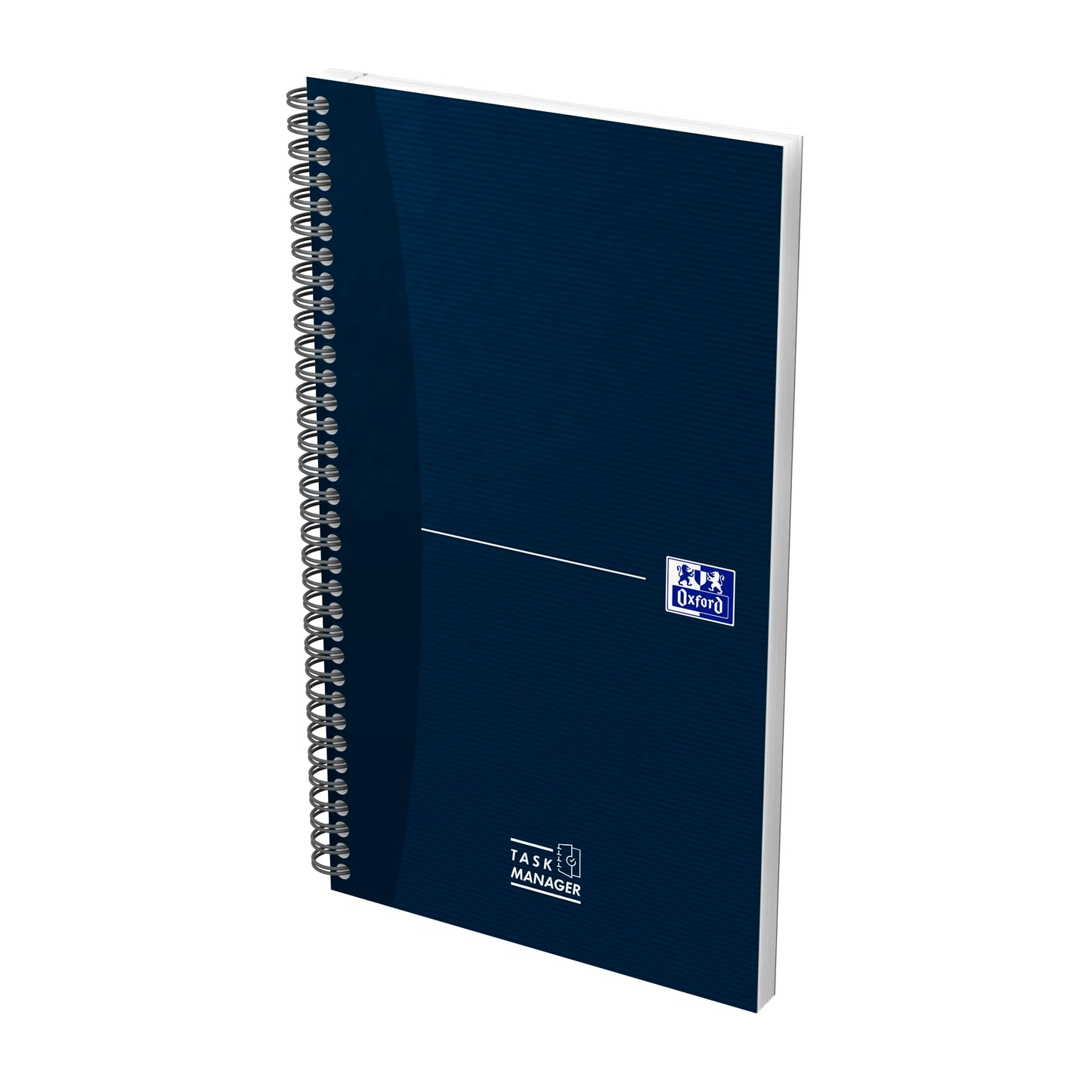 Oxford Task Manager, To-Do List Notebook, spiral bound, 460 pages, blue, pack of 5.