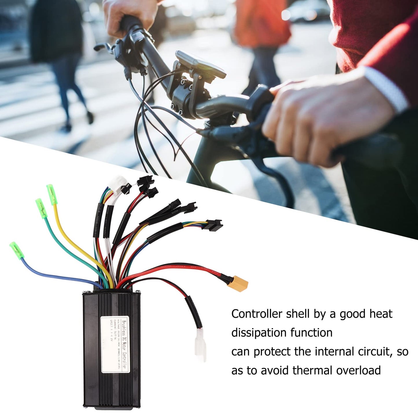 BuyWeek brushless motor controller kit for KUGOO M4 electric scooter, 24V 36V 48V 500W 750W electric scooter brushless motor controller V889 LCD display kit.