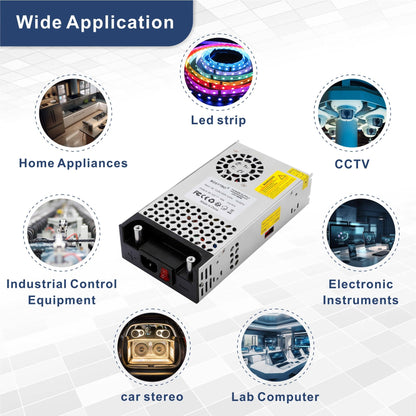 BOSYTRO Switching Power Supply 12V 50A 600W Transformer Power Supply Transformer 230V to 12V Power Supply SMPS for LED strips, CCTV, radio, camera, laboratory power supply.