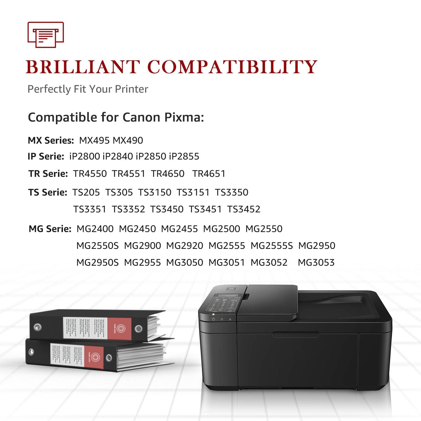 Toner Kingdom PG-545XL CL-546XL Compatible Ink Cartridges for Canon Printers 545 546 XL for Canon Pixma TR4550 Cartridges for Canon Pixma TS3450 MX495 TS3150 TS3350 TS3351 TR4551 TR4650 MG3050 (Black, Color)