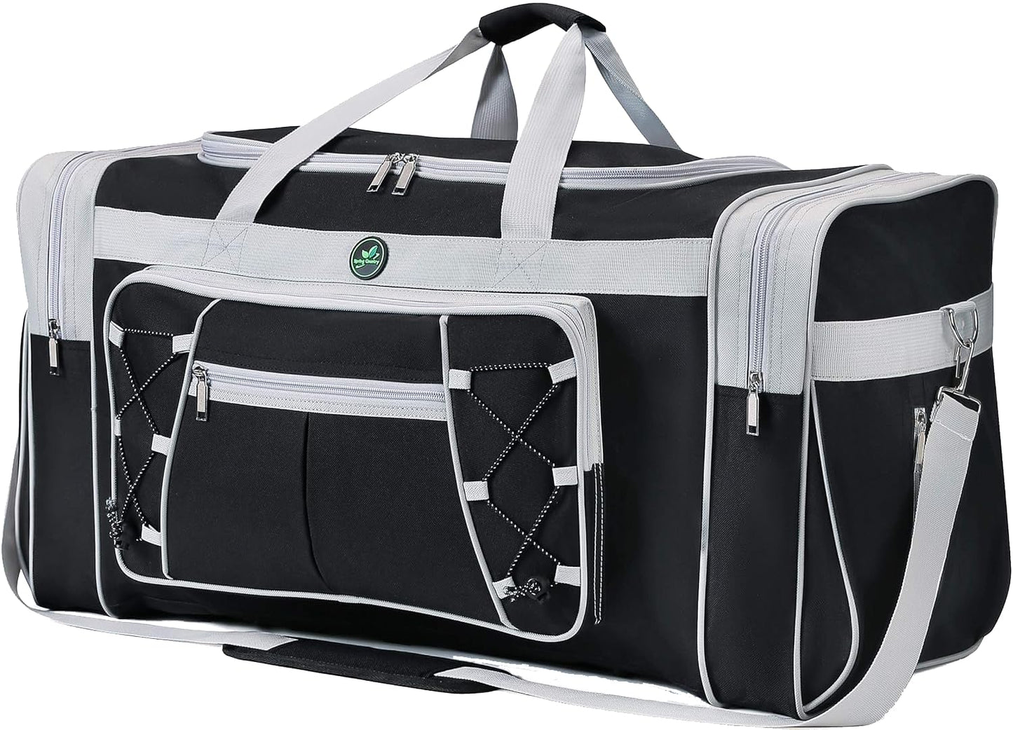Spring Country travel bag for men, weekend bag, lightweight, extra large, Oxford duffle, gym, durable luggage, waterproof for men and women, 66 cm, Gray/White, X-Large