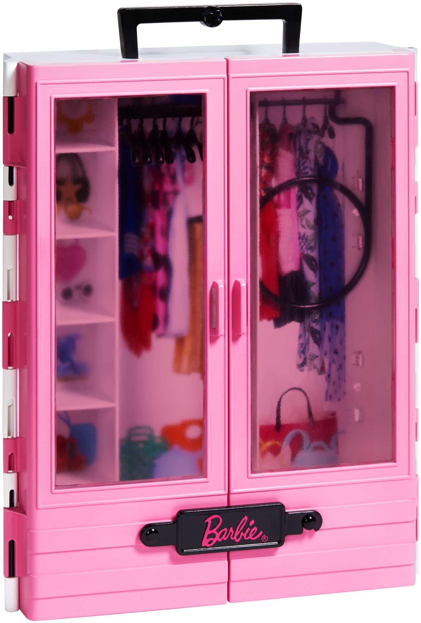 Barbie GBK11 - Dream Closet, portable fashion toy for kids aged 3 to 8 years.