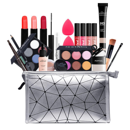 FantasyDay Multifunctional Exquisite Makeup Gift Set Cosmetic Makeup Kit for Face, Eyes, and Lips - Makeup Palettes Makeup Case with Eyeshadow Palette, Lipstick, Blush, Mascara, Brushes