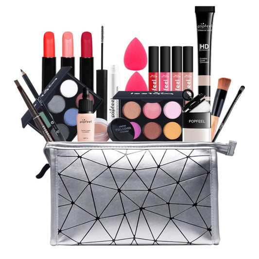 FantasyDay Multifunctional Exquisite Makeup Gift Set Cosmetic Makeup Kit for Face, Eyes, and Lips - Makeup Palettes Makeup Case with Eyeshadow Palette, Lipstick, Blush, Mascara, Brushes