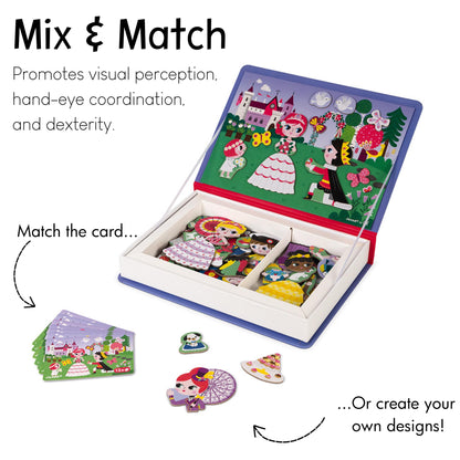 Janod J02725 Princesses Magneti'Book, Purple