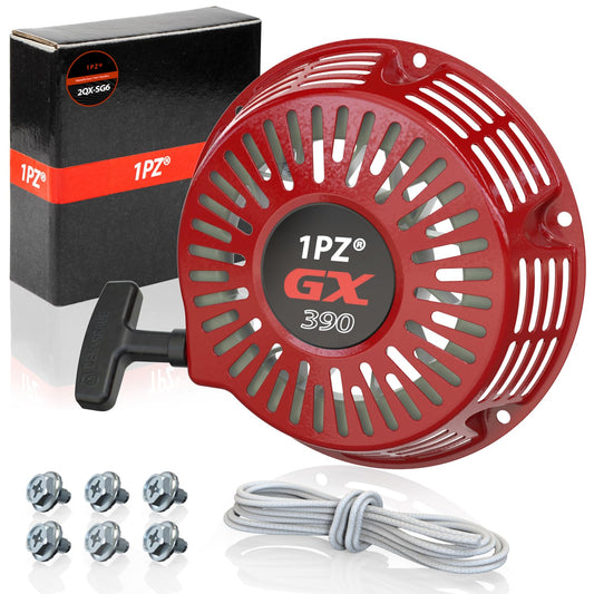 1PZ FPS-X39 Recoil Starter Pull Start Replacement for Honda GX340 GX390 GX610 GX620 188F 11hp 13hp 28400-ZEE3-W01ZA Generator Engine Recoil Starter Reverse Gear