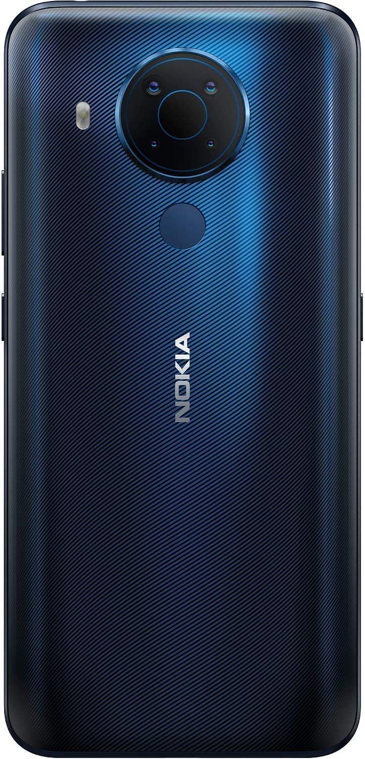 Nokia 5.4 smartphone with 6.39-inch HD+ display, 4GB RAM, 128GB storage, 48MP quad camera, Qualcomm Snapdragon 662, 2-day battery life, Android upgrades, dual SIM - Polar Night