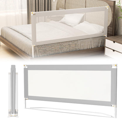 Daromigo 180 cm bed rail, foldable bed guardrail, adjustable height 68-95cm, baby bed guardrail for parents' beds and children's beds.