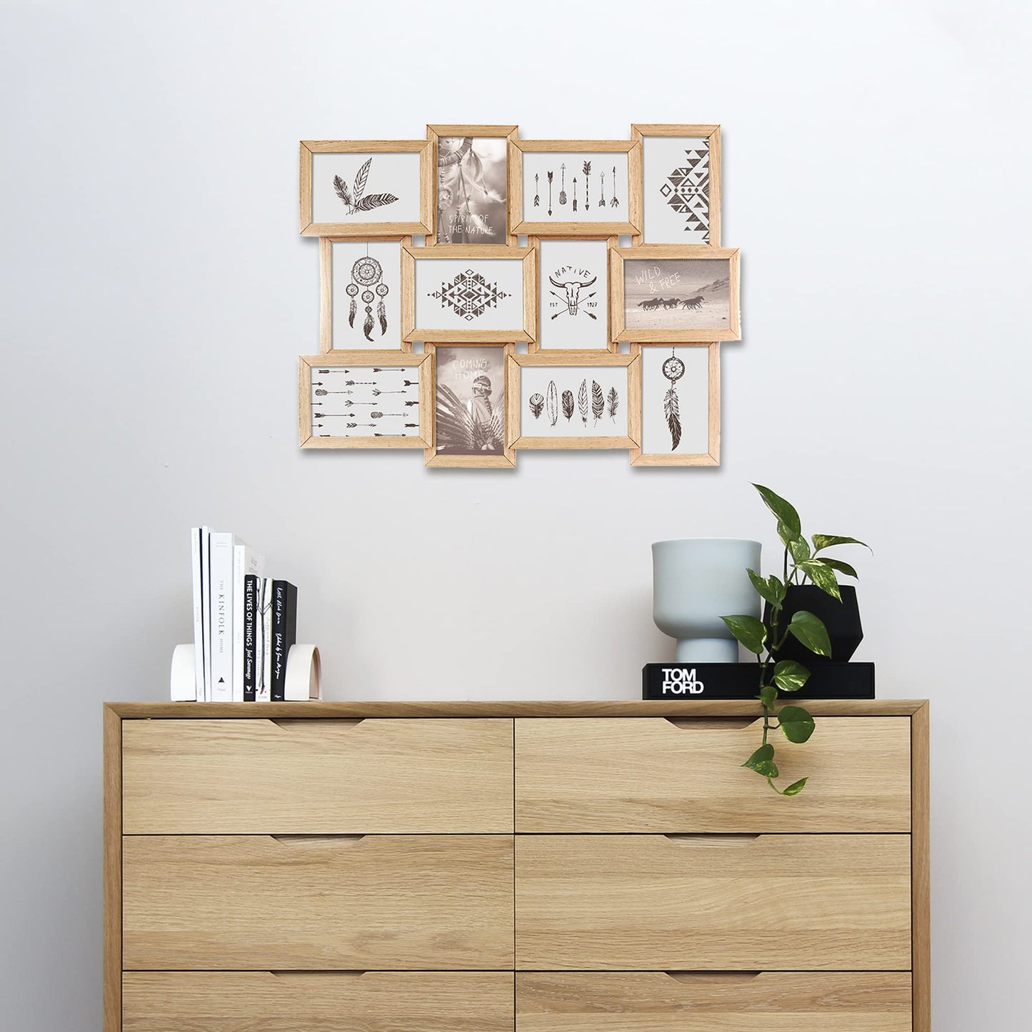 Photo collage - Wood - 12 photos - Beige - Atmosphera interior designer
