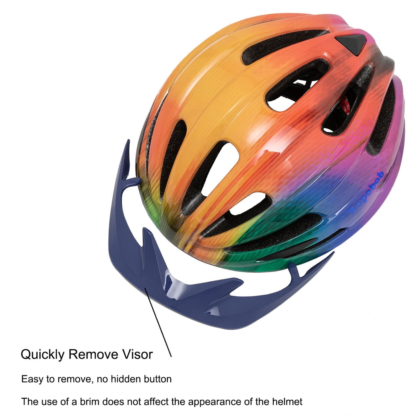Children's bike helmet for boys 52-58CM, kids bike helmet with light, girls bike helmet, multiple bike helmet vents, helmet for children aged 5-13, protective helmet.