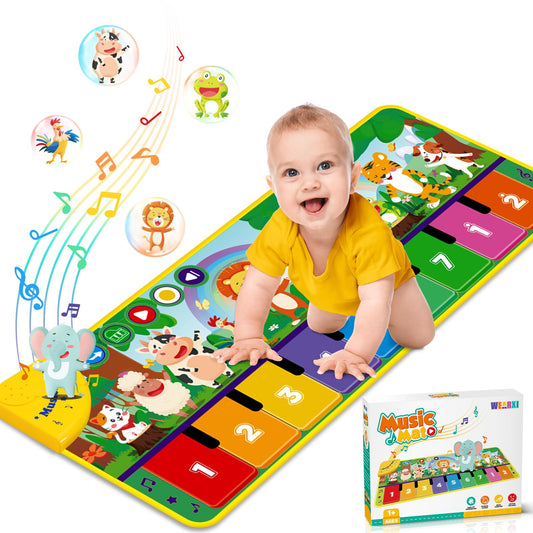 WEARXI Baby Toy for 1 Year Old Music Mat, Toys for 1 Year Old, Gift for 1 Year Old Boy Girl, Party Favor Birthday Gifts for Kids, Advent Calendar Fillers for Children.