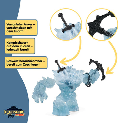 SCHLEICH ELDRADOR Creatures | Ice Giant 70146 | detailed monster figure with movable arms and jaw | great gift for girls and boys | toy for ages 7+ | 24 x 9 x 14 cm