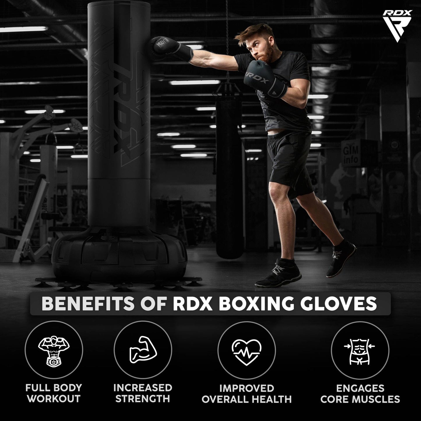 RDX boxing gloves, Muay Thai kickboxing sparring, Maya Hide leather Kara boxing gloves for men and women, punching bag gloves, kickboxing gloves for MMA combat sports training adults 8, 10, 12, 14, 16, 18oz.