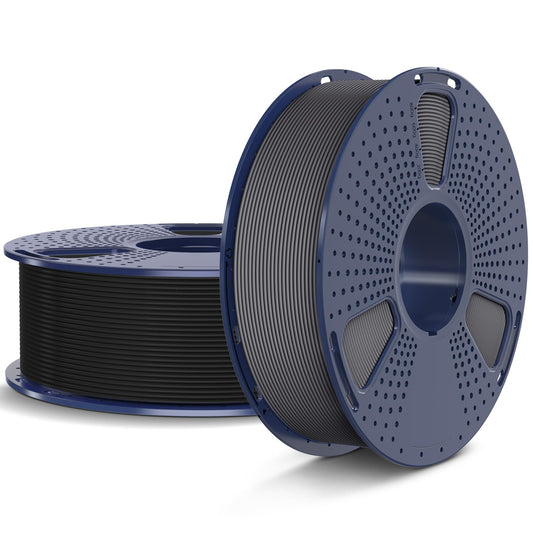 SUNLU Matte PLA Filament 1.75mm, 3D printer filament with matte surface, neatly wound filament, easy to use, 2kg PLA filament for FDM 3D printers, Black+Grey