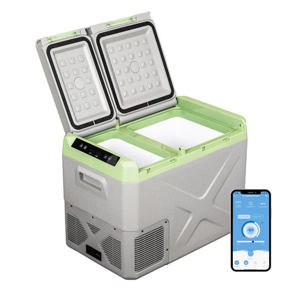 Alpicool XD45 30.3L compressor cooler 12V portable fridge electric freezer small freezer for car camping, truck, boat, and outlet with USB port