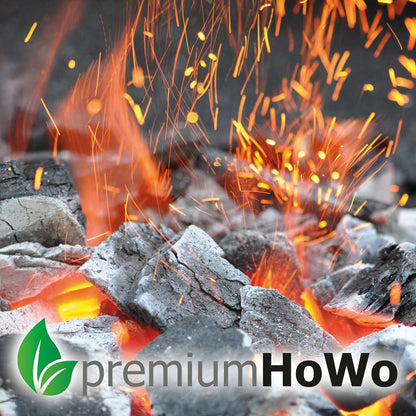 premiumHoWo (20kg = approx. 1600 pieces) Fireplace, grill, and stove starters - Eco-firelighters, wood wool, ideal for fireplace and grill - top quality Made in Germany - Also available in (3kg / 5kg / 10kg) sizes.