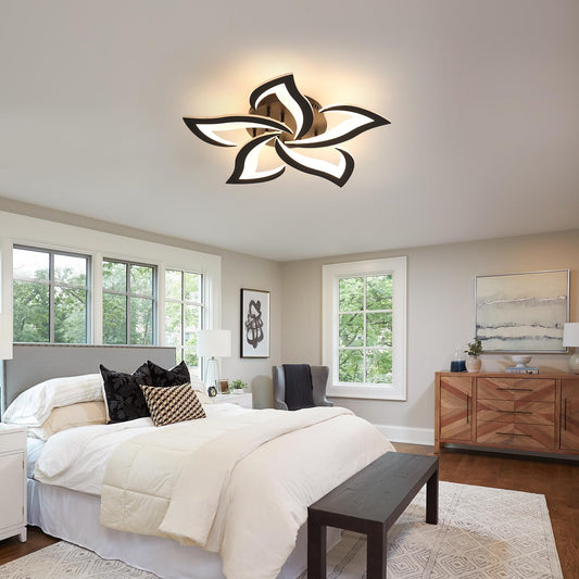 Comely dimmable LED ceiling light, 40W 6000LM LED ceiling lamp modern living room lamp with remote control APP light color brightness color changing, bedroom ceiling light fixture, 3000K-6500K.