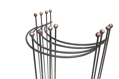 Deer Terracotta 4X Perennial Holder Hugo half-round Sphere stable Width 55cm Height 90cm Solid material Climbing aid with ball Plant support Trellis