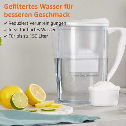 Amazon Basics Water Filter Cartridges, 12 pack, compatible with all BRITA systems including PerfectFit & Amazon Basics systems.