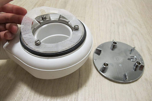 CheckmarkClean hair strainer hair catcher for modern showers | 50 pieces | Diameter 10 cm | Viega, AlcaPlast, and more.
