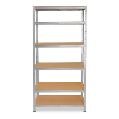 shelfplaza® 200x60x40cm Home Heavy Duty Shelf galvanized/metal shelf with 6 shelves/basement shelf metal, garage shelf, workshop shelf or shelf storage shelf/boltless shelf metal with 145kg load capacity.