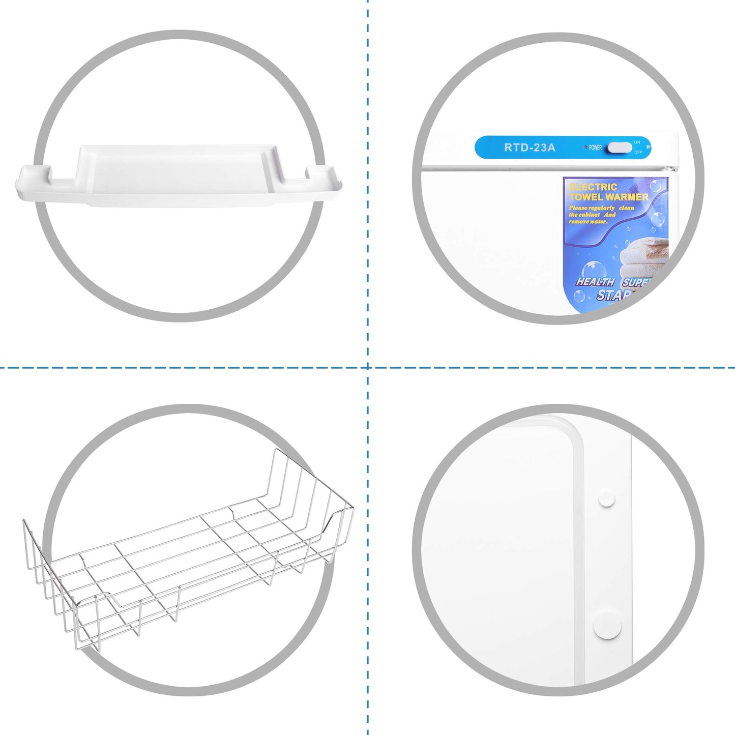 Sinobay Towel Warmer for Cosmetics & Hot Towel Cabinet for Hair Salons, Beauty Salons. Large 23L volume fits 20 to 30 towels.